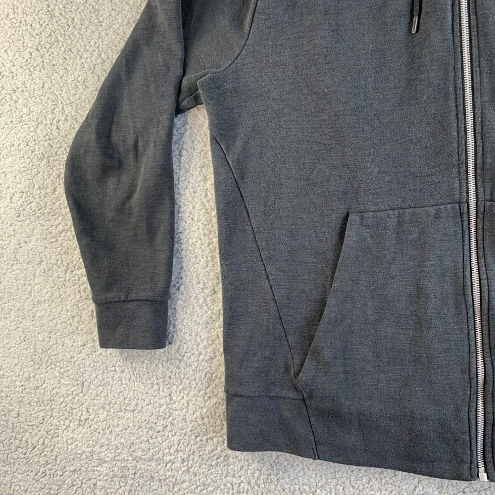 Nike Hoodie Sweatshirt Mens XL‎ Full Zip Jacket Swoosh Modern Black Athletic